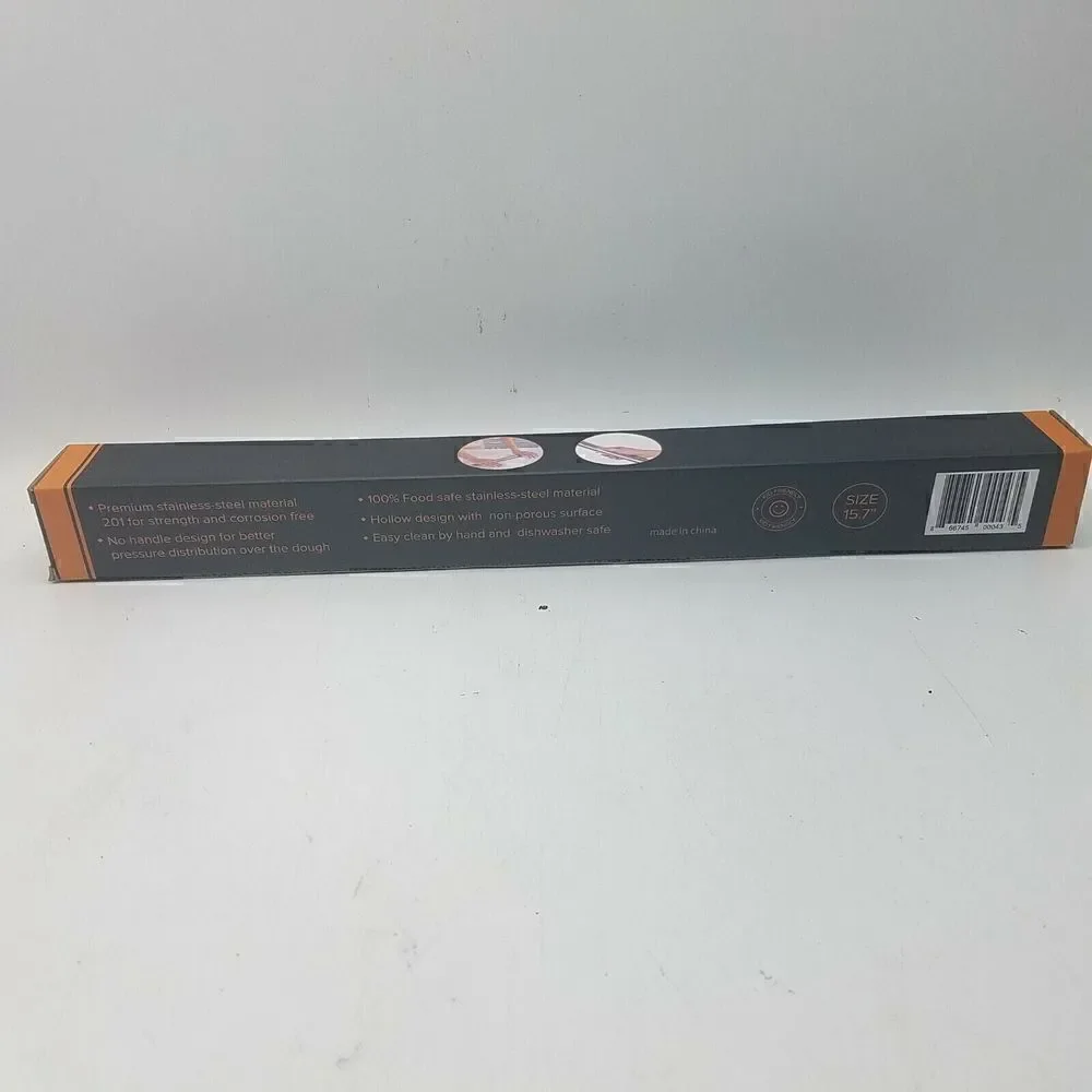 Meghknow French Rolling pin stainless steel 15.7